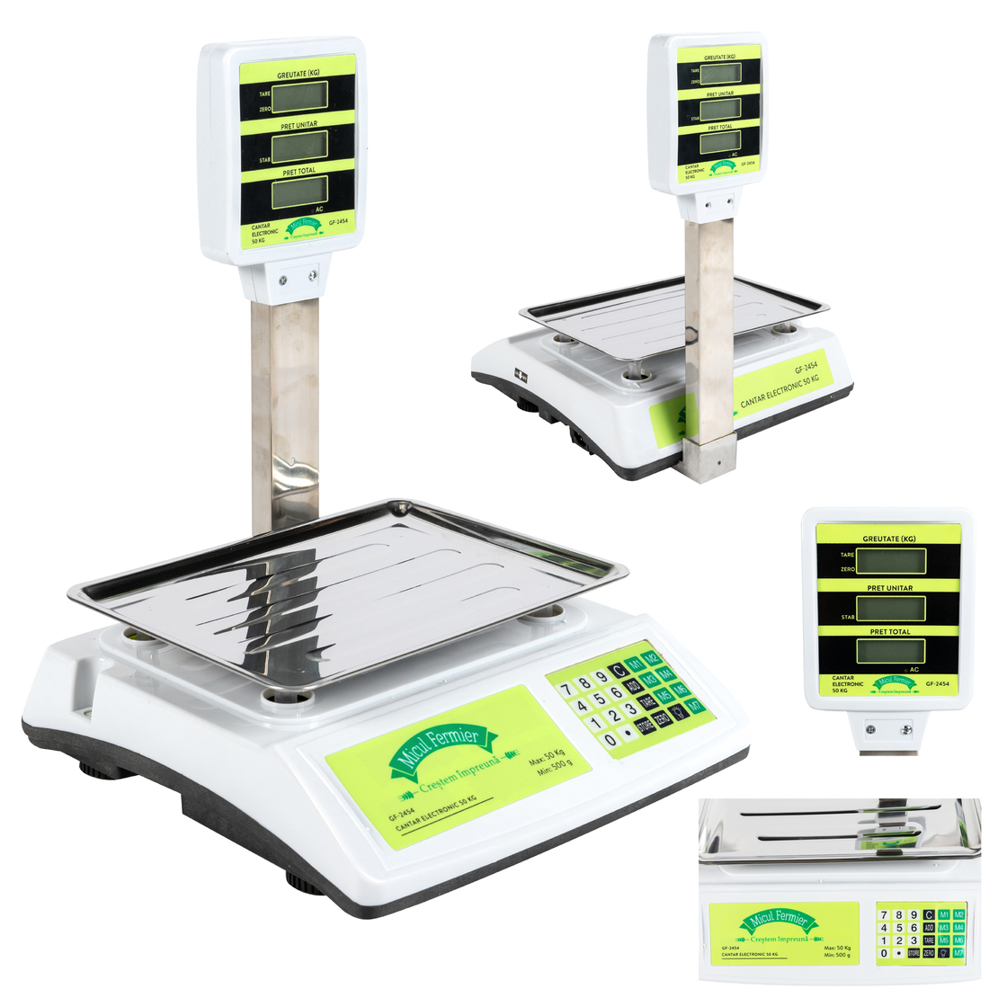 Cantar electronic Micul Fermier 50Kg afisaj dublu brat
