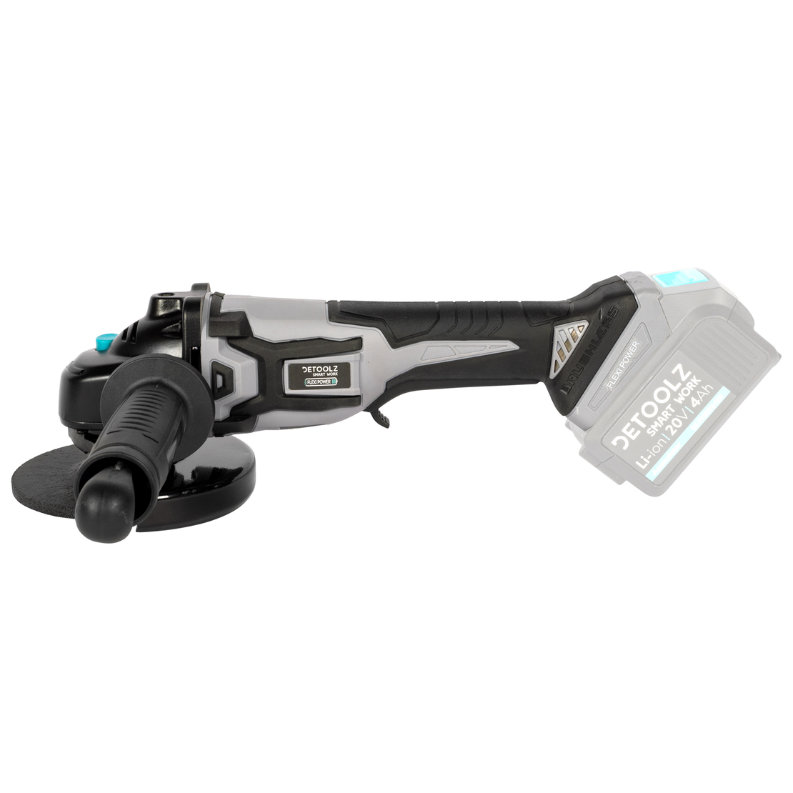 Polizor unghiular Detoolz 20V, diametru disc Ø125, motor fara perii