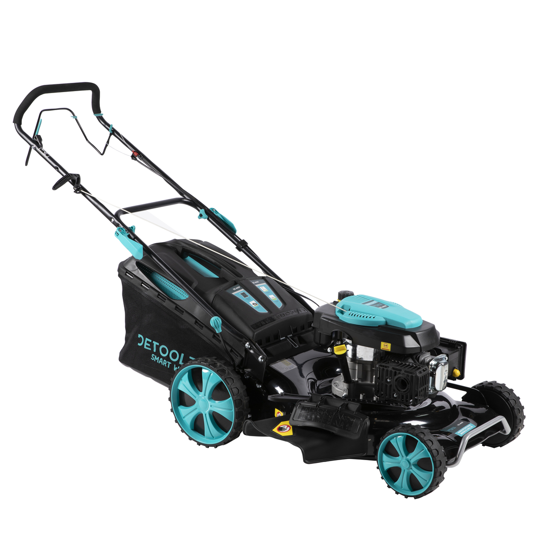 Masina de tuns gazon Detoolz, 5CP, 196CC, latime de taiere 53cm, colector 70L, propulsie automata