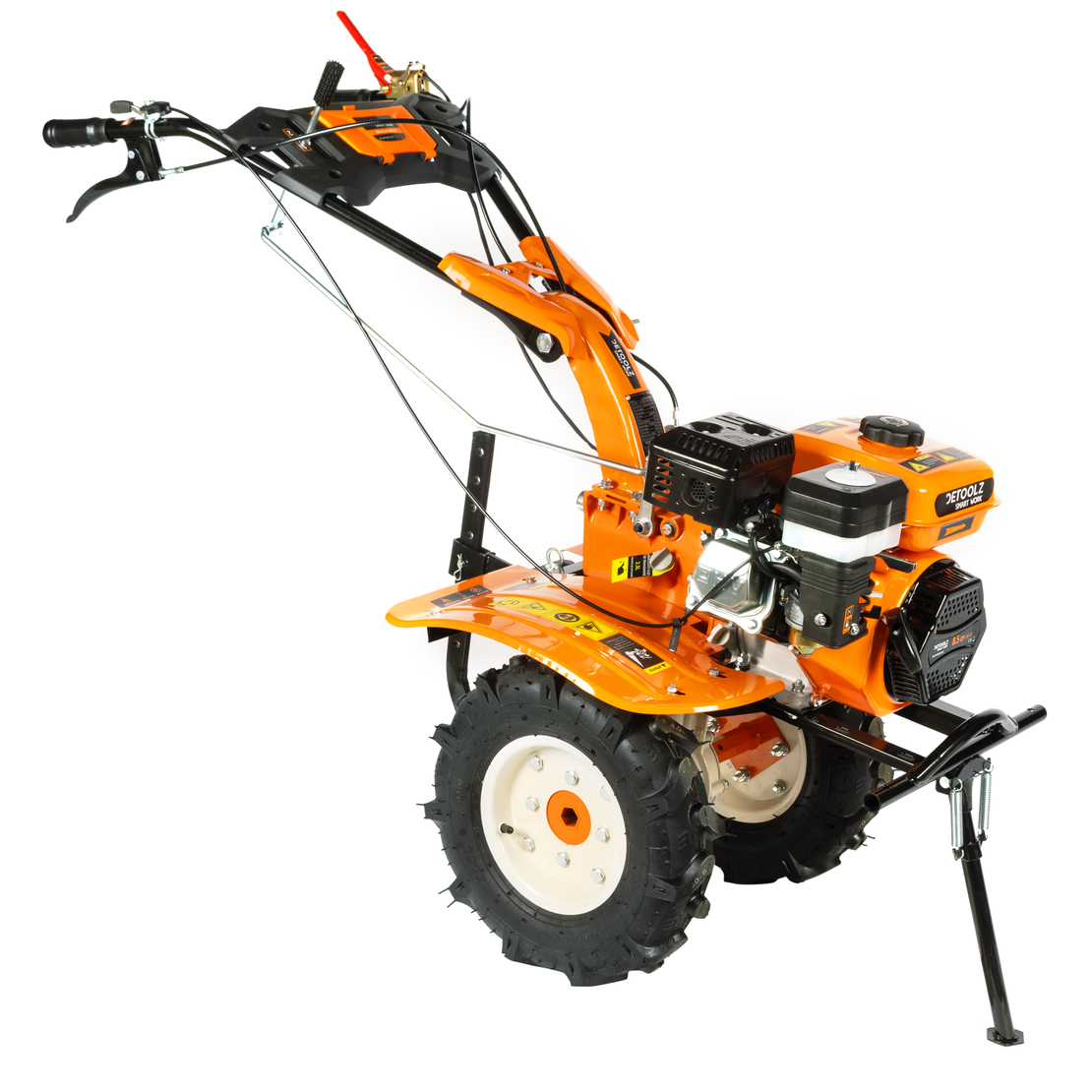 Motocultor 8.5CP Detoolz, 212cc, motor benzina 4T, cu 3 viteze si pornire manuala