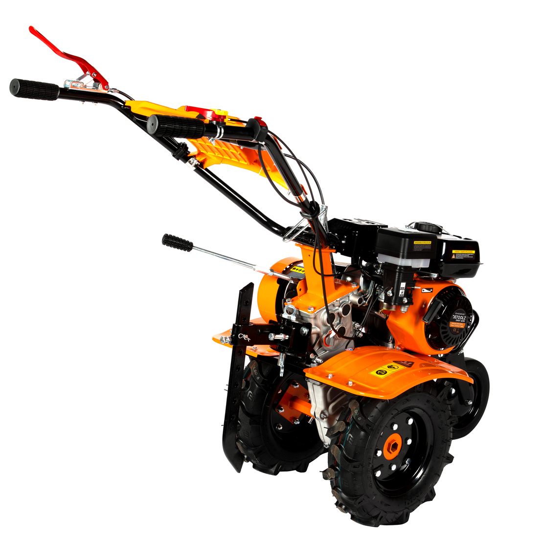 Motocultor Detoolz 8cp 212cc, benzina 4T, 3 viteze, pornire manuala, cu roti