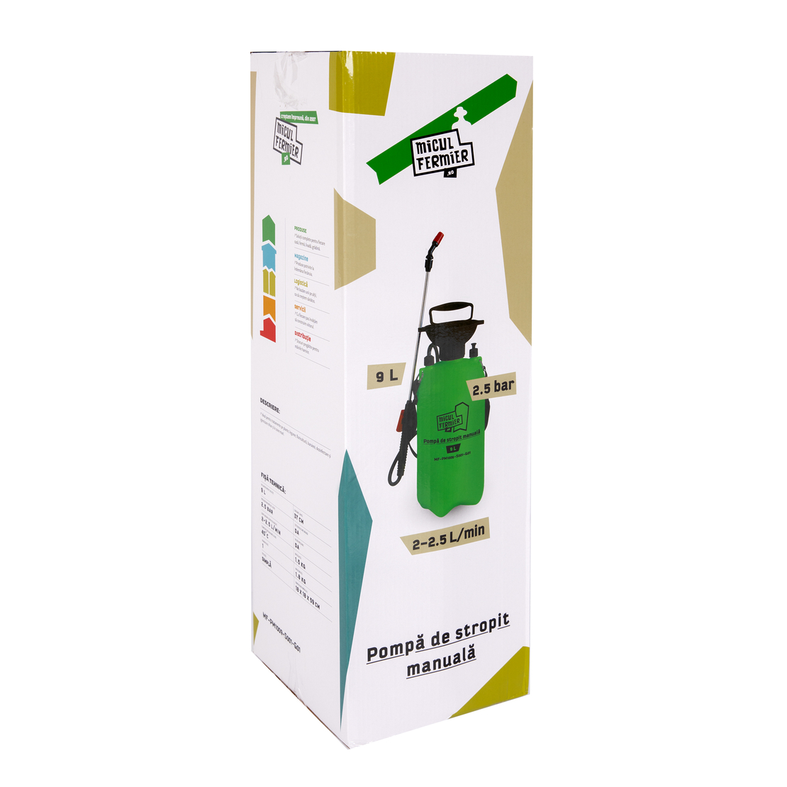 Pompa de stropit Micul Fermier capacitate maxima 10L, manuala