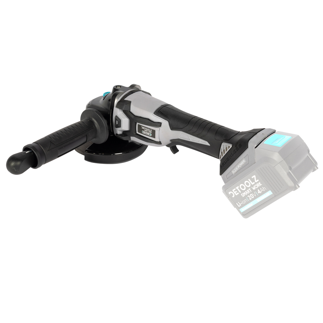 Polizor unghiular Detoolz 20V, diametru disc Ø125, motor fara perii