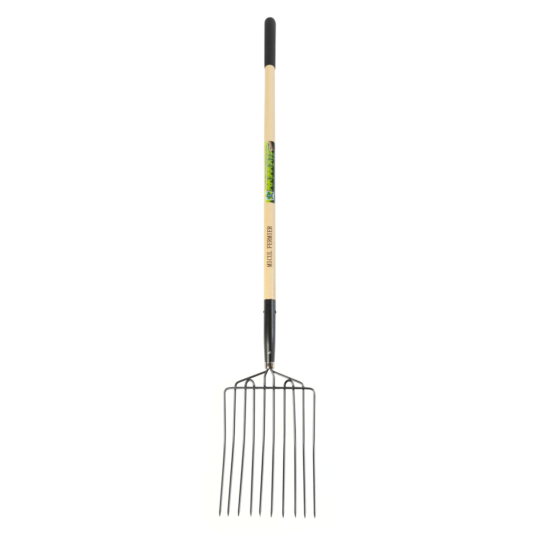 Furca gunoi grajd, 10 dinti, maner lemn, 1600mm