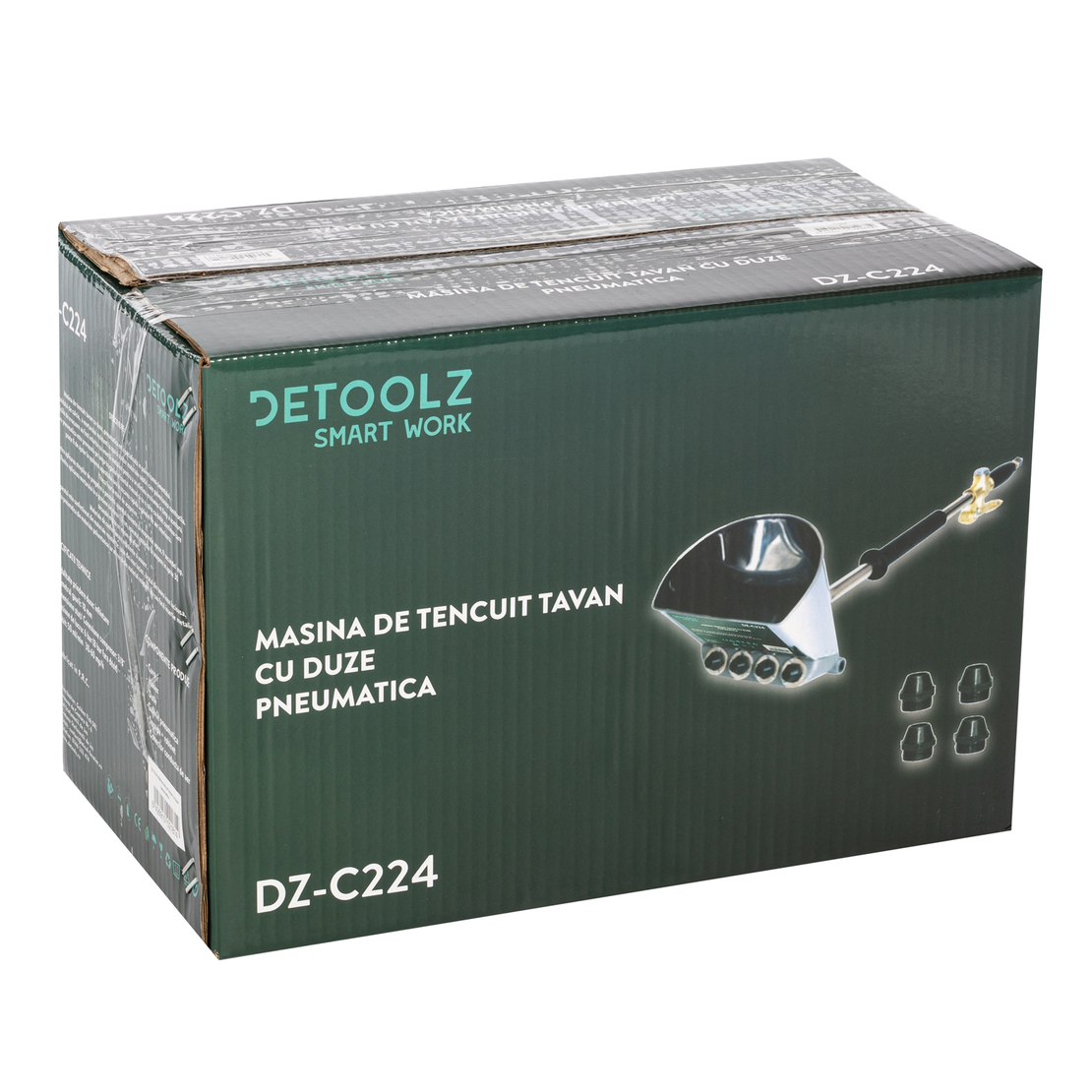 Masina de tencuit tavane Detoolz, pneumatica