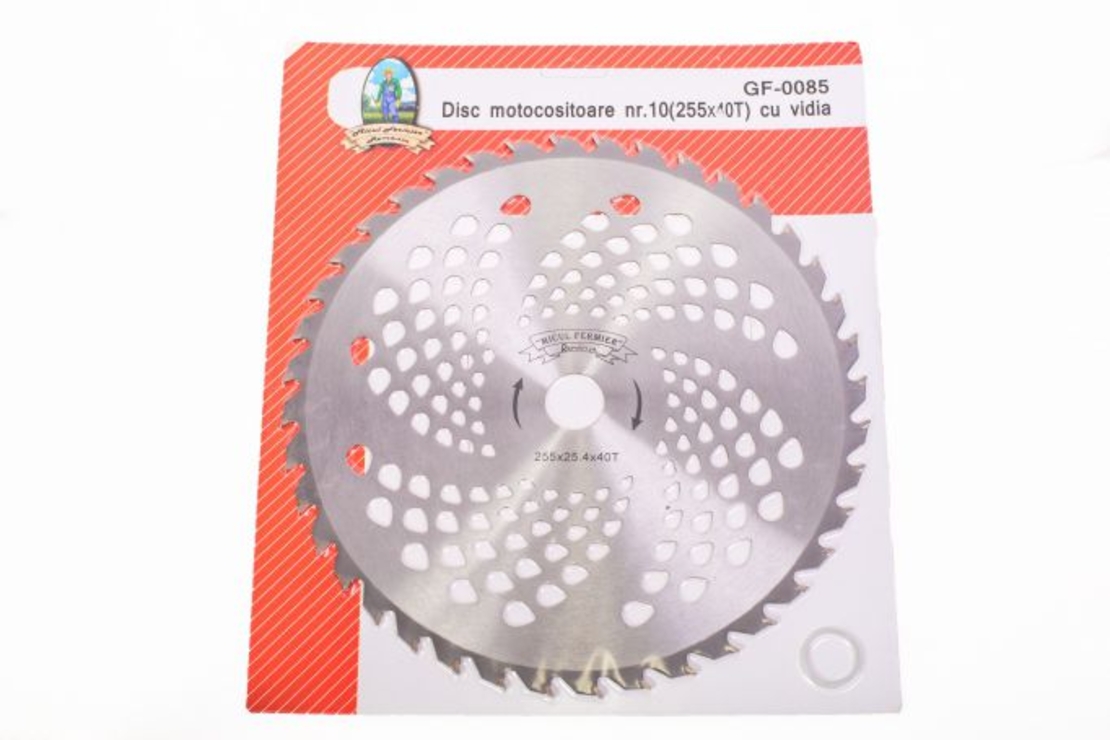 Disc motocositoare nr. 10/255 cu vidia MF