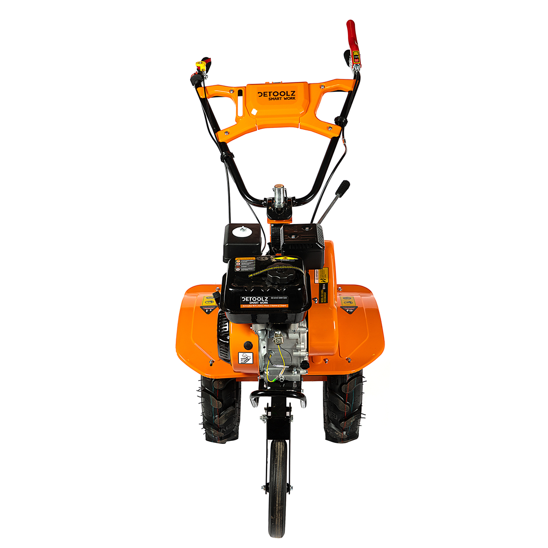 Motocultor Detoolz 8cp 212cc, benzina 4T, 3 viteze, pornire manuala, cu roti