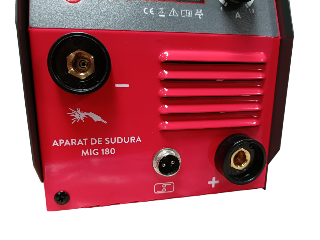 Aparat sudura Almaz, MMA+MAG+FCAW, intensitate maxima 180A, afisaj digital
