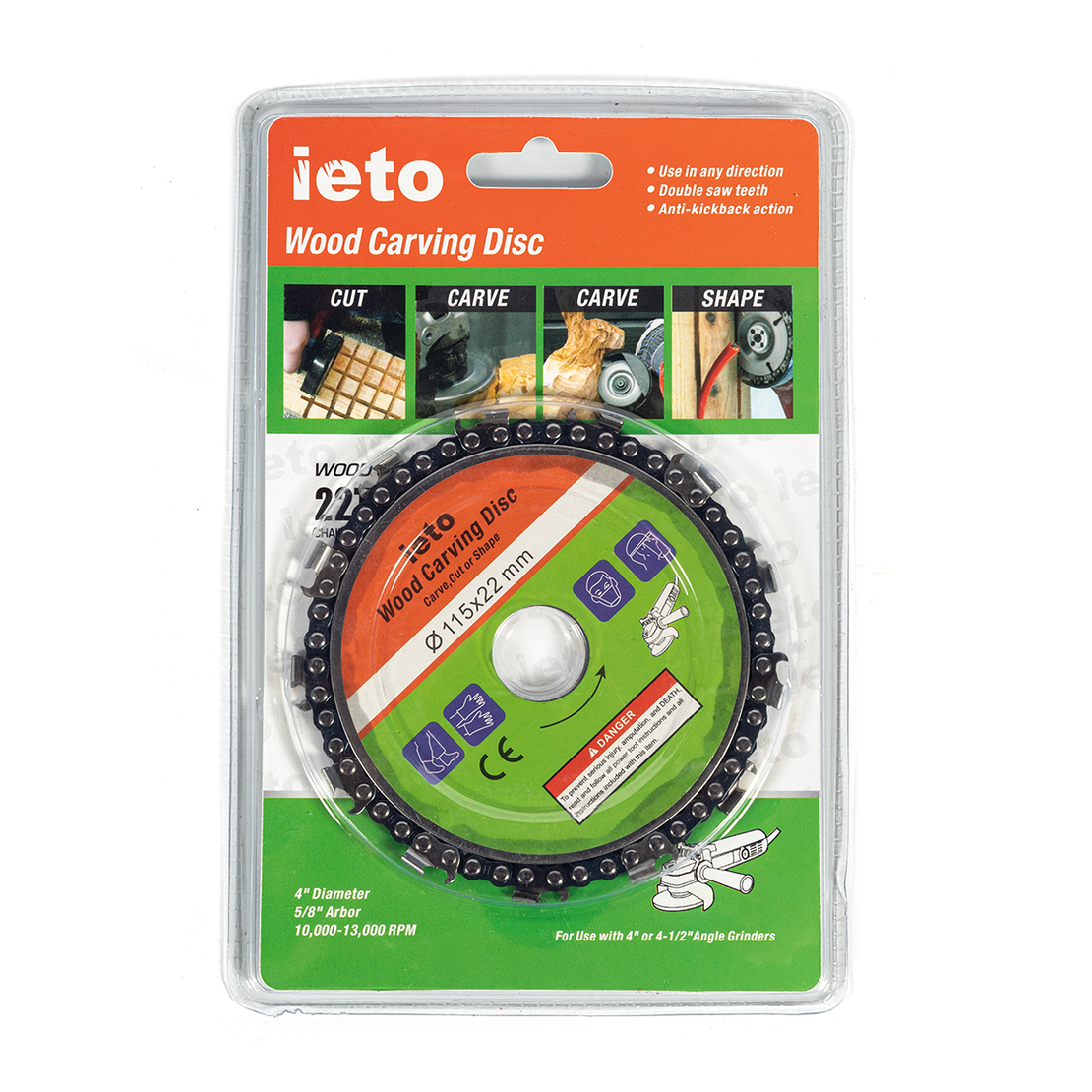 Disc cu lant 110mm pentru polizor unghiular 5buc/set