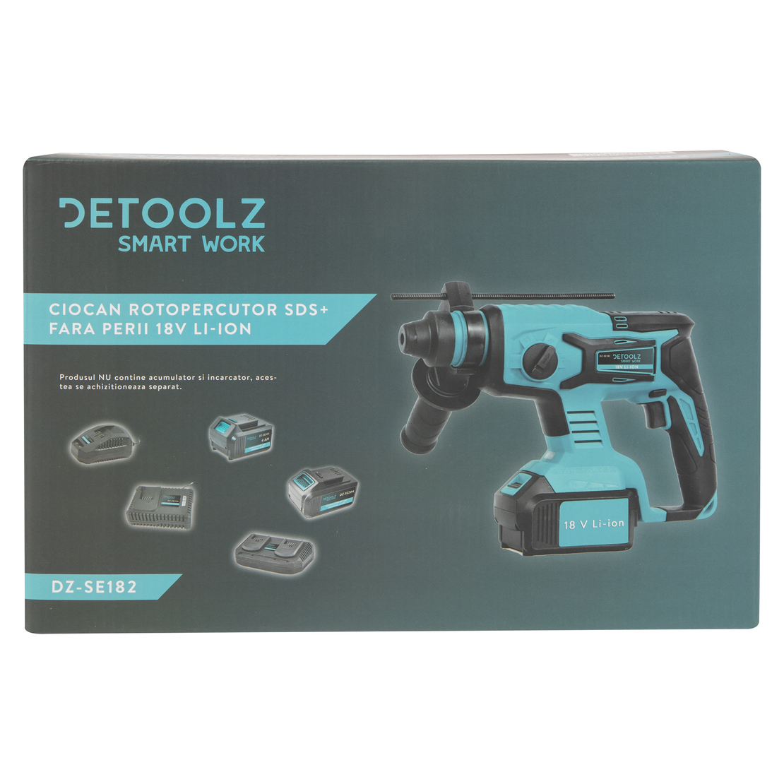 Ciocan rotopercutor SDS+ 18V fara perii