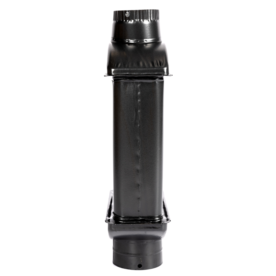 Burlan recuperator caldura, plat, 120 mm, Gri mat