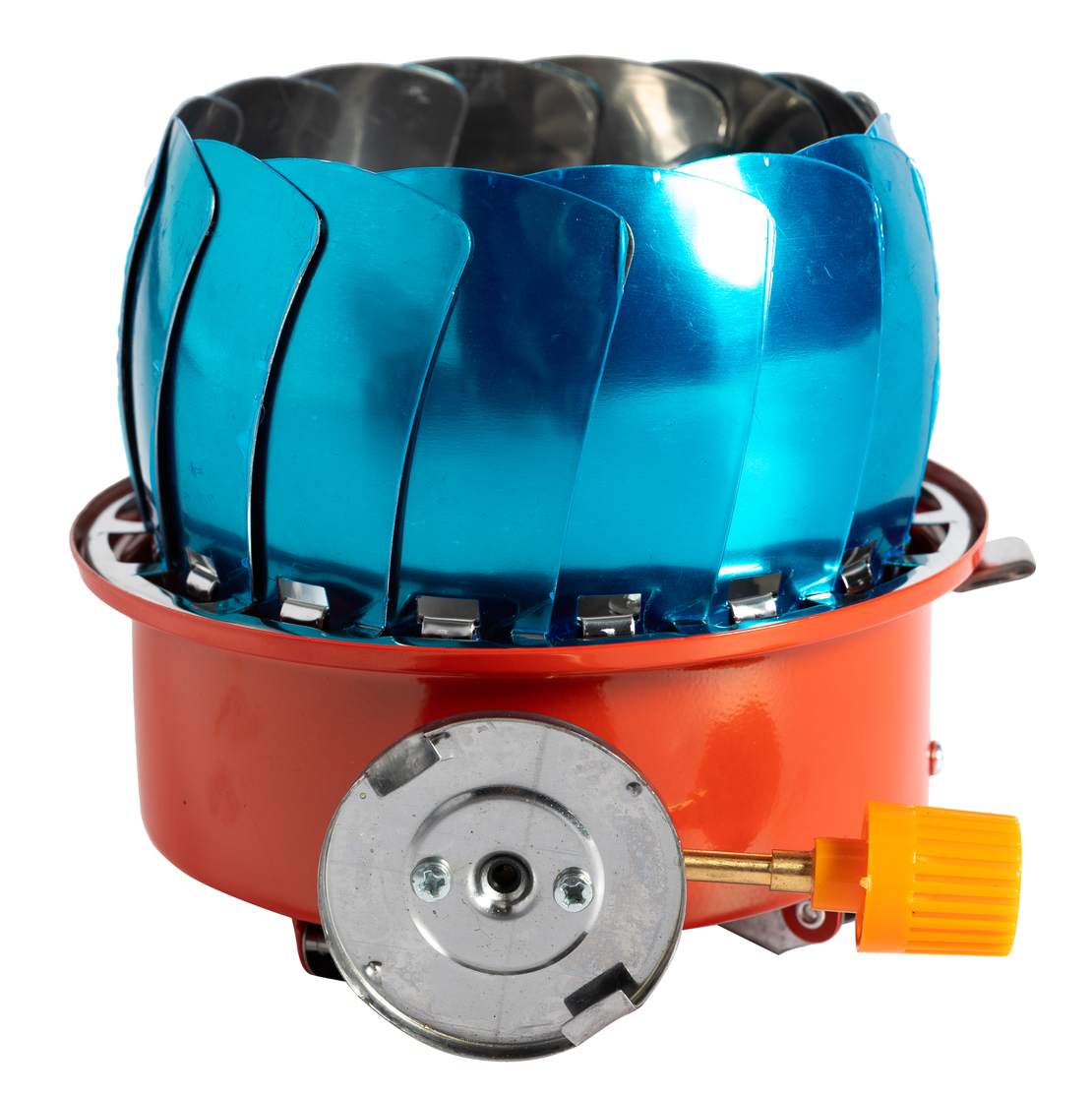 Aragaz camping Micul Fermier, putere termica 2.8 kW, aprindere piezo-electrica, compatibil rezerva gaz spray