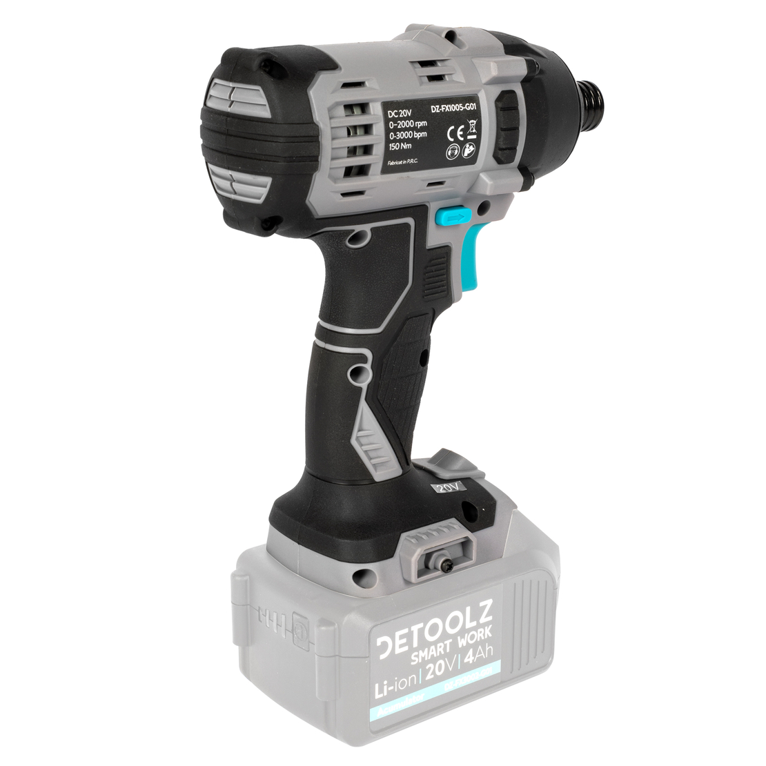 Masina de insurubat cu impact 20V, cuplu maxim 150 Nm, mandrina hexagonala 1/4