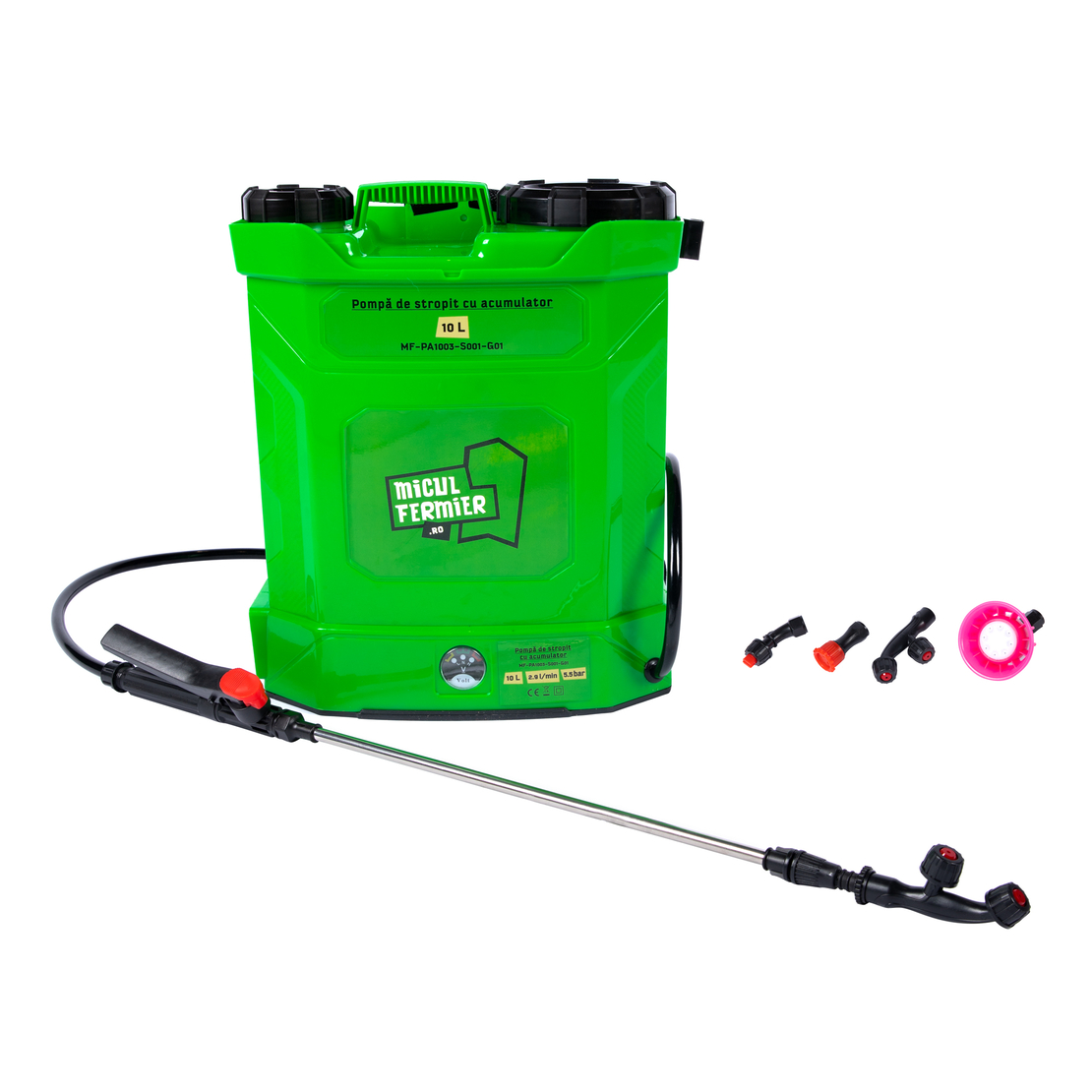 Pompa de stropit cu acumulator, Micul Fermier 10L