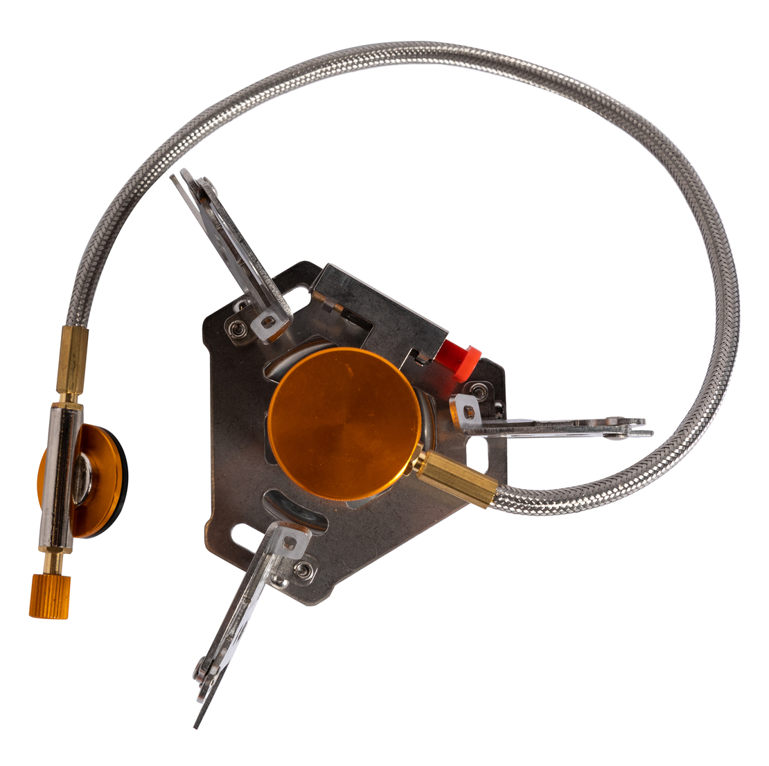 Aragaz camping Micul Fermier, putere termica 3.2 kW, aprindere piezo-electrica, compatibil rezerva gaz cu filet si valva