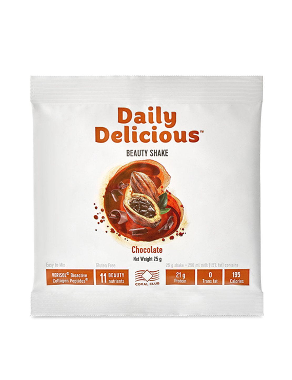 Daily Delicious Beauty Shake cu aromă de ciocolata