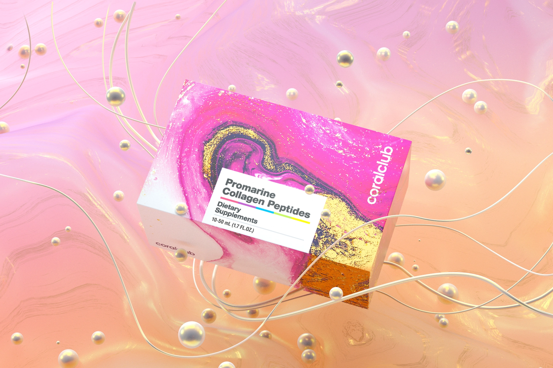 Promarine Collagen Peptides, 1 cutie cu 10 flacoane