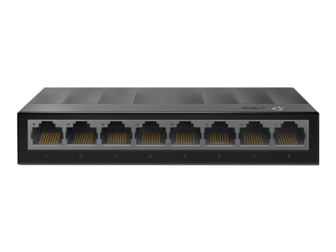 Switch TP-Link LiteWave LS1008G – 8 porturi Gigabit, Plug & Play, Carcasă metalică