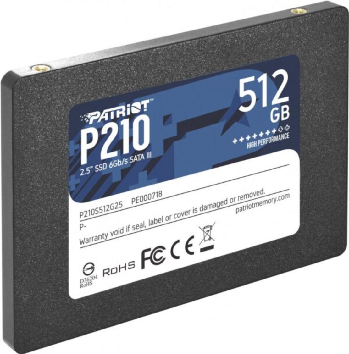 SSD Patriot P210 512GB – 2.5