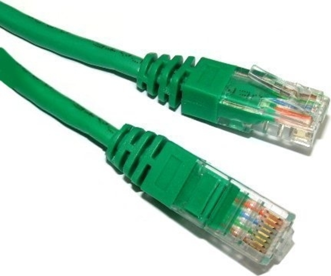 Cablu Patch Cord UTP SPACER Cat5e, 3m, Cupru-Aluminiu, Verde, AWG26 (SP-PT-CAT5-3M)