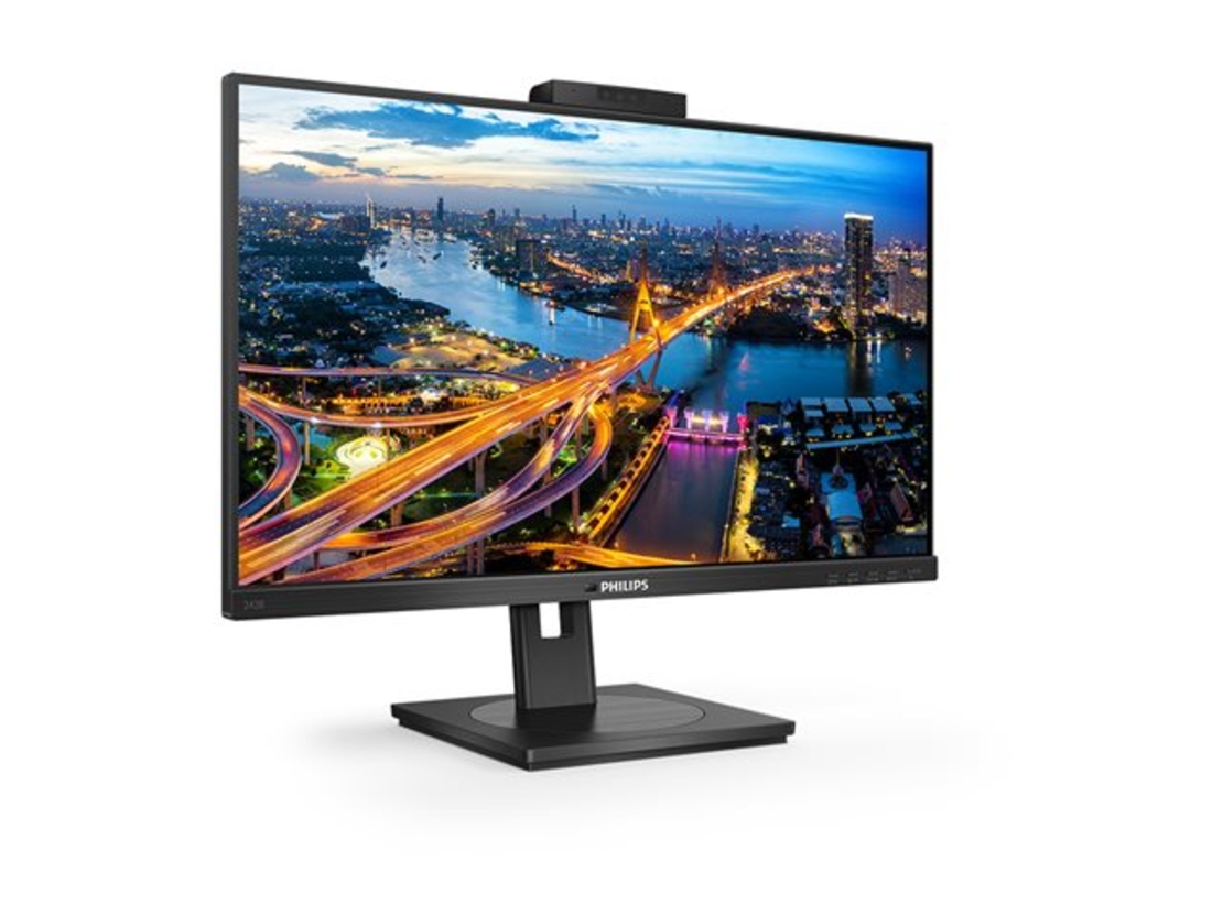 Monitor LED Philips 24” 242B1H – Full HD, IPS, Webcam integrat, HDMI, Negru