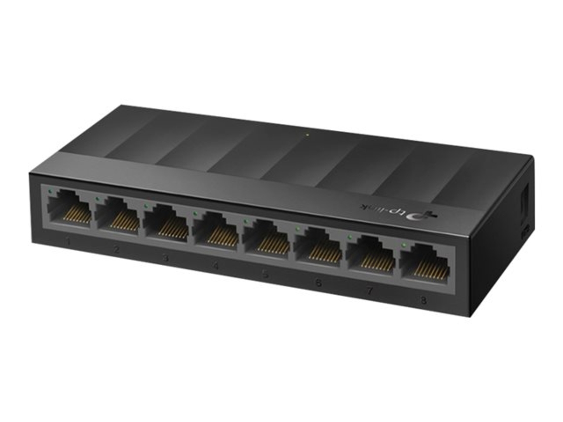 Switch TP-Link LiteWave LS1008G – 8 porturi Gigabit, Plug & Play, Carcasă metalică