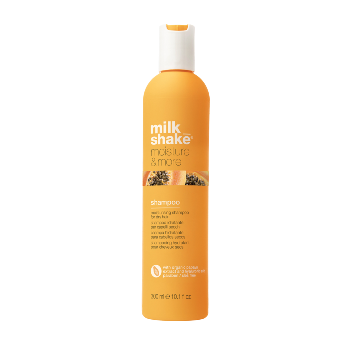 Milk_Shake® Moisture & More SHAMPOO- ȘAMPON hidratant pentru păr uscat cu acid hialuronic 300ml