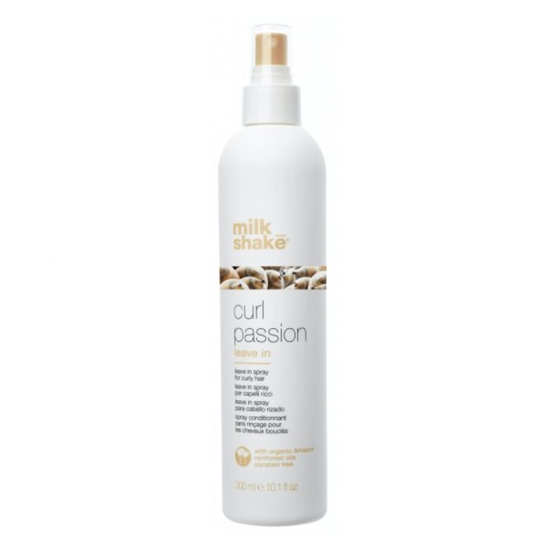 Milk_Shake Curl Passion Leave-in Spray pentru părul creț- hidratează, disciplinează și definește buclele 300ml
