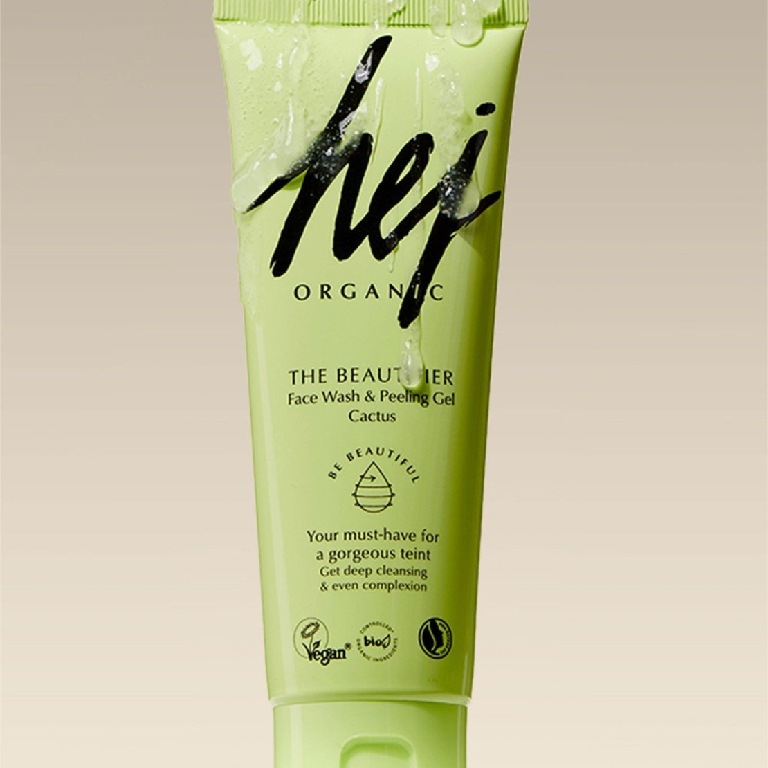 HEJ ORGANIC THE BEAUTIFIER Gel de curățare+ peel CACTUS vegan 125ml