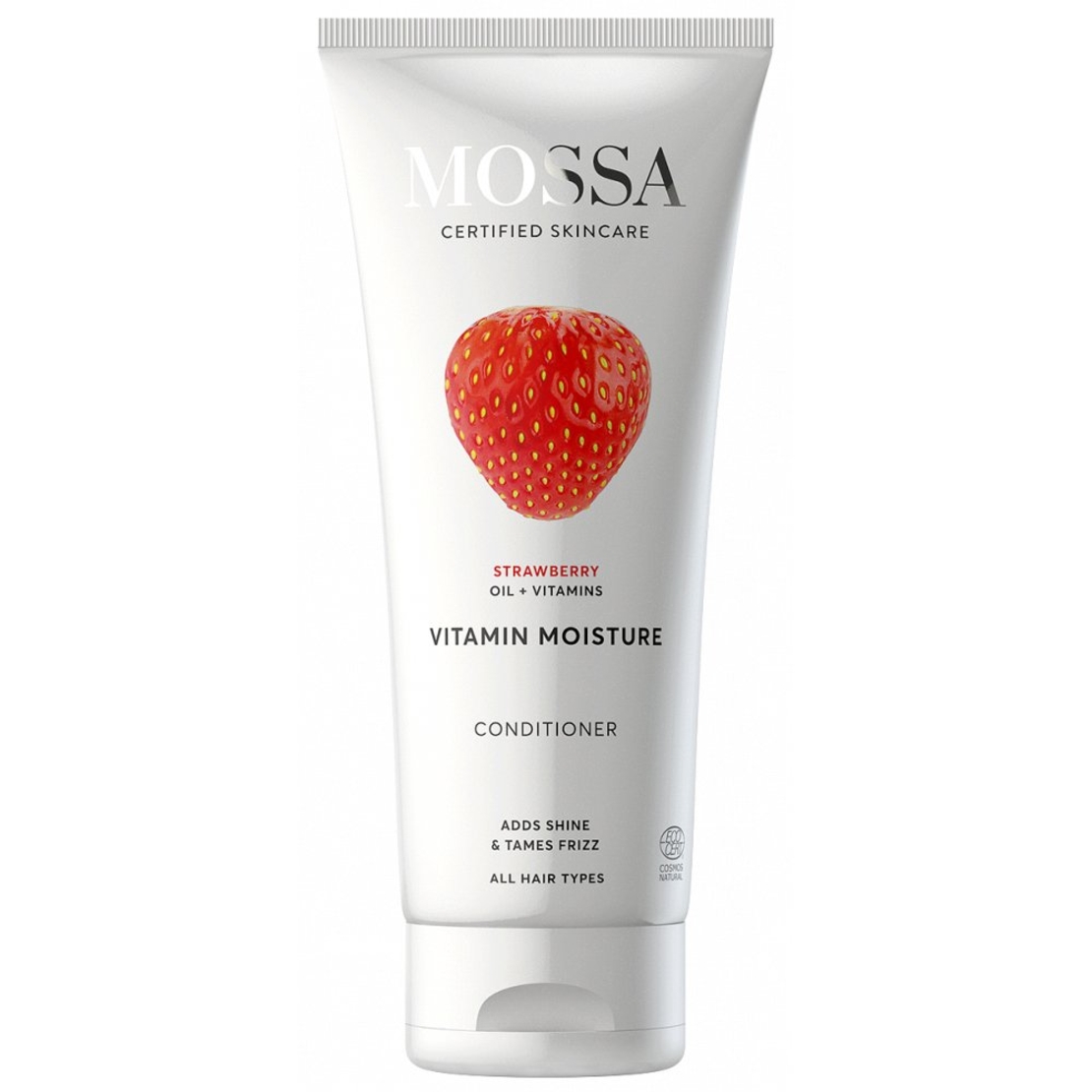 MOSSA Vitamin Moisture Balsam BIO Hidratant – Balsam Organic cu Ulei de Căpșuni și Cocos 200ml