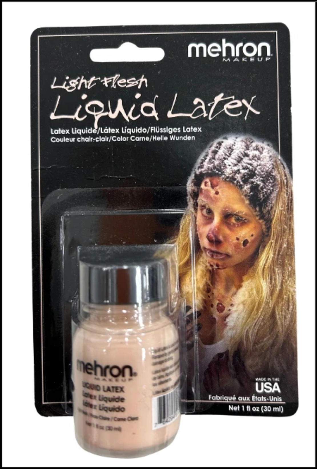 Mehron Liquid Latex Light Flesh 30 ml – Latex Lichid pentru Machiaj SFX și Efecte Speciale