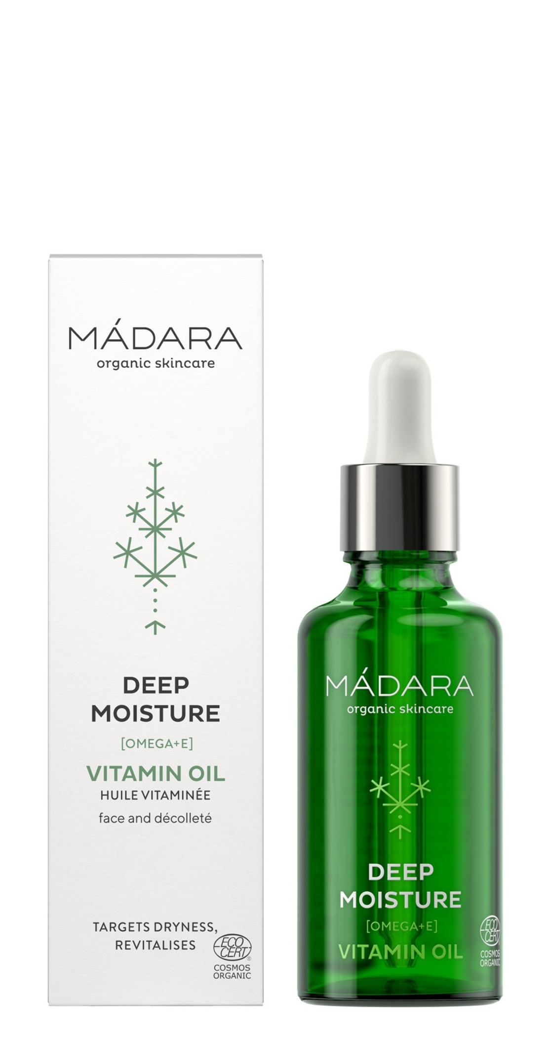 MÁDARA Deep Moisture Vitamin Oil BIO VEGAN – 50 ml | Ulei Vitaminizant pentru Piele
