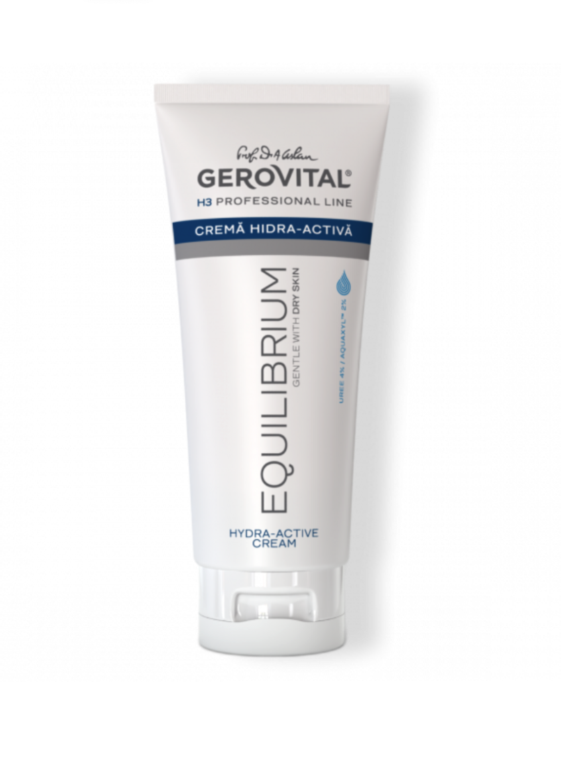 Gerovital H3 Equilibrium - Cremă Hidra-Activă pentru Ten Uscat sau Sensibil cu Uree 4% și Uleiuri Naturale 200 ml