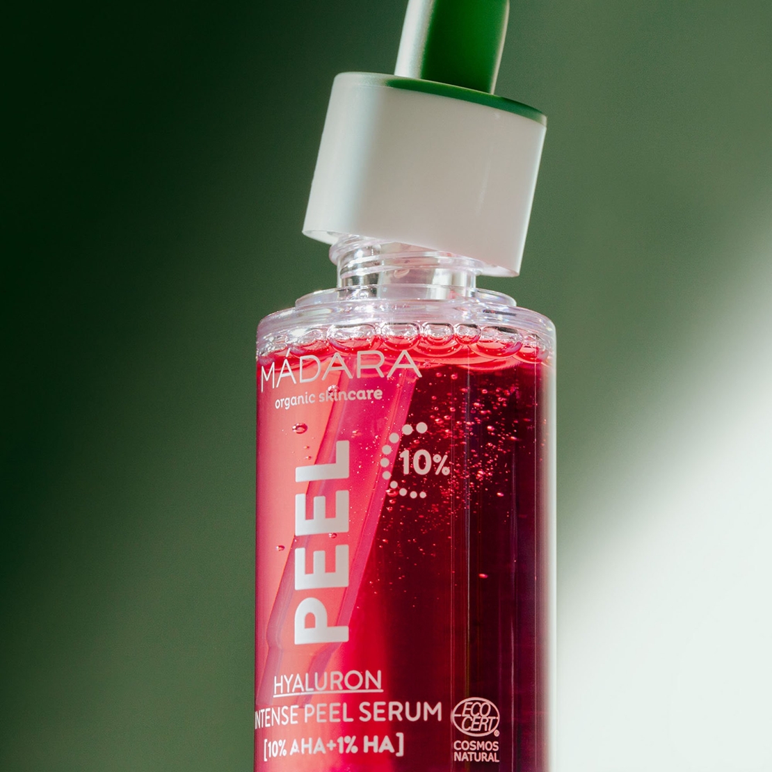 MÁDARA HYALURON INTENSE Ser Peeling AHA BIO & VEGAN – 30 ml | Acid Lactic 10%