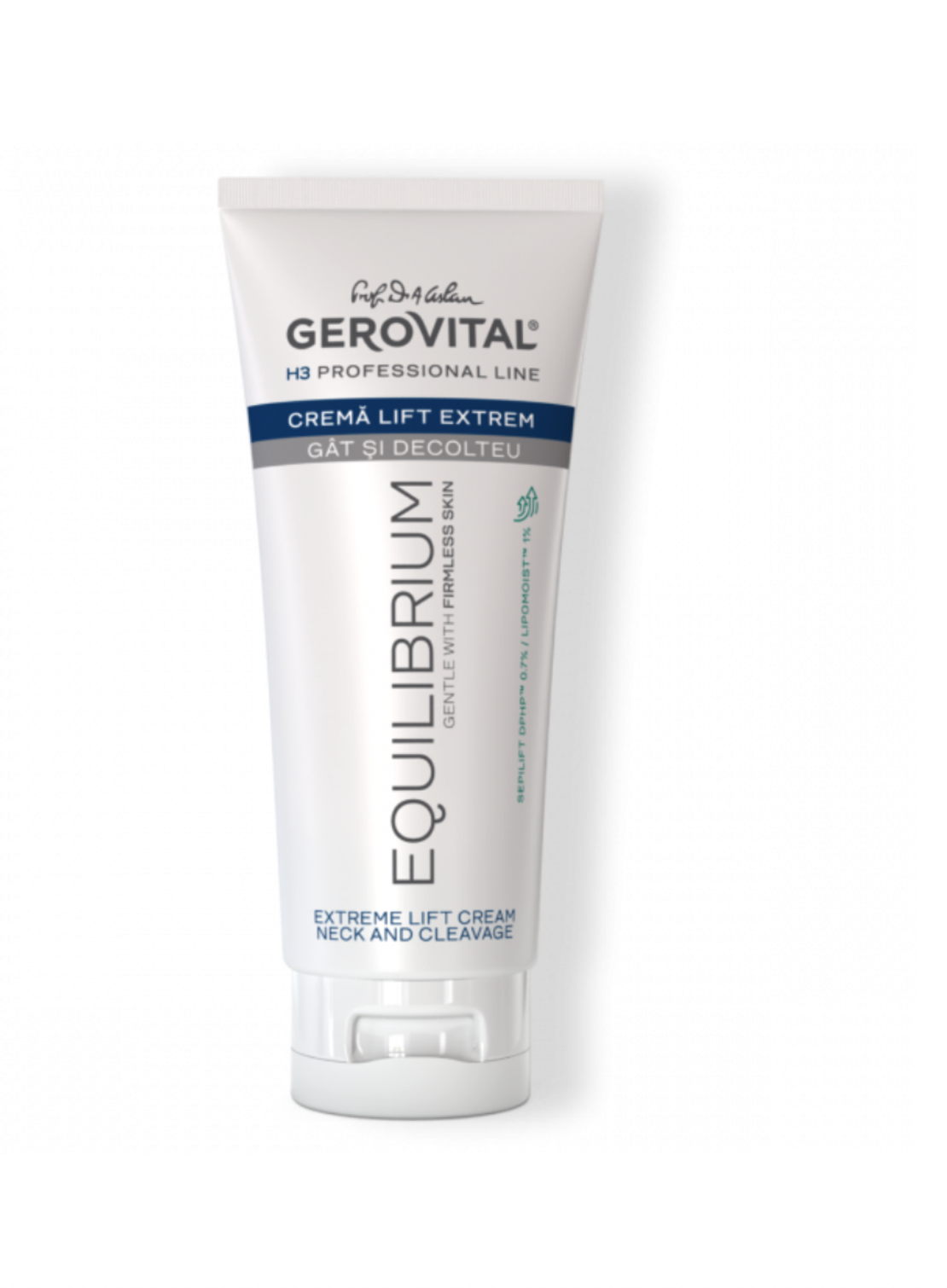 Gerovital H3 Equilibrium - Cremă Lift-Extrem Fermitate și Hidratare pentru Gât, Bust și Decolteu 200 ml