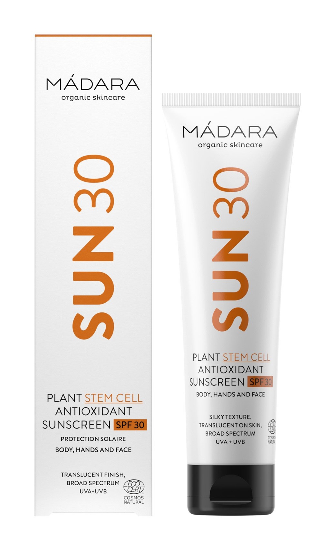 MÁDARA Cremă cu Protecție Solară Minerală Antioxidantă SPF 30 pentru Față și Corp 100ml
