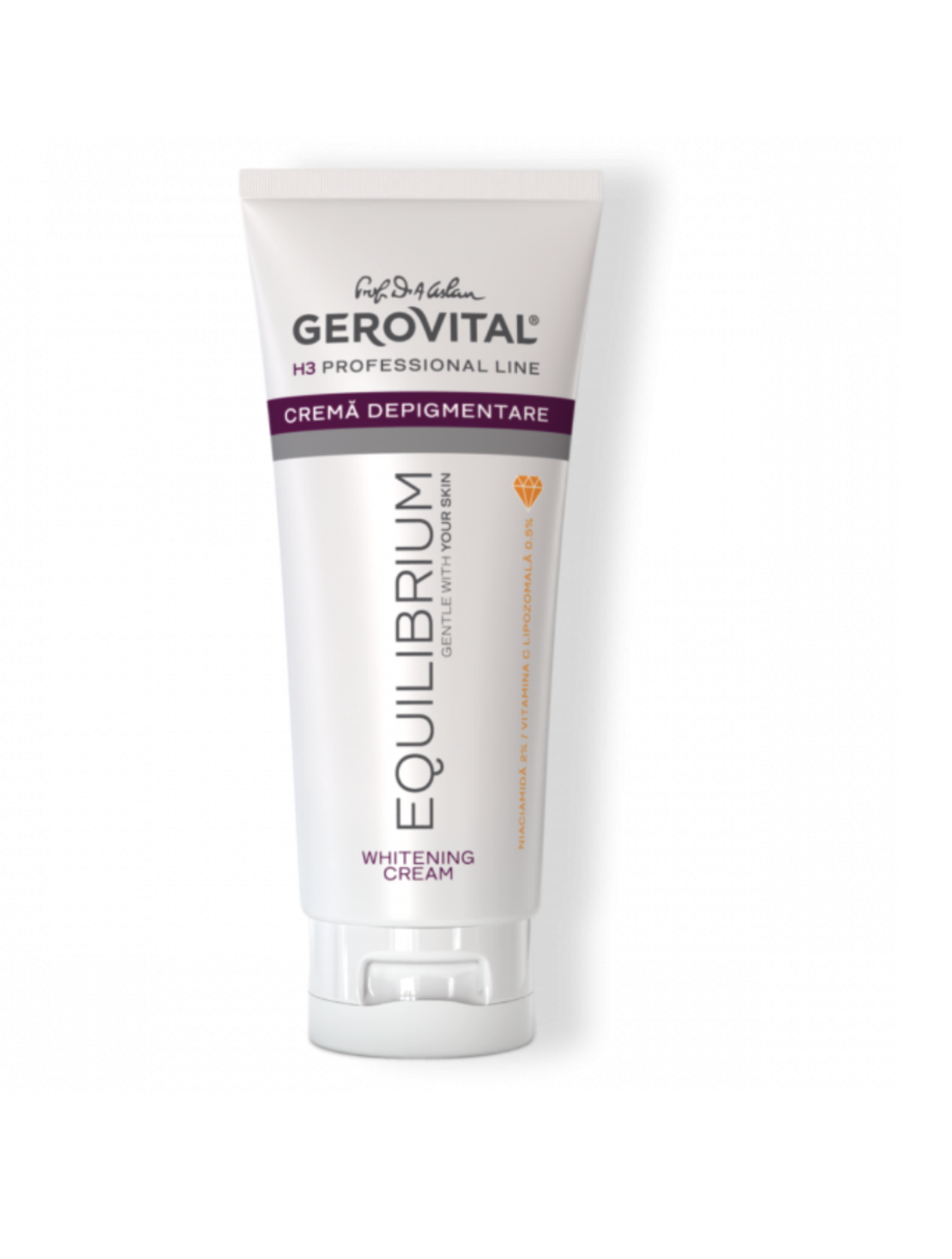 Gerovital H3 Equilibrium - Cremă pentru Estomparea Petelor cu Vitamina C 0,5% și Niacinamide 2% 100 ml