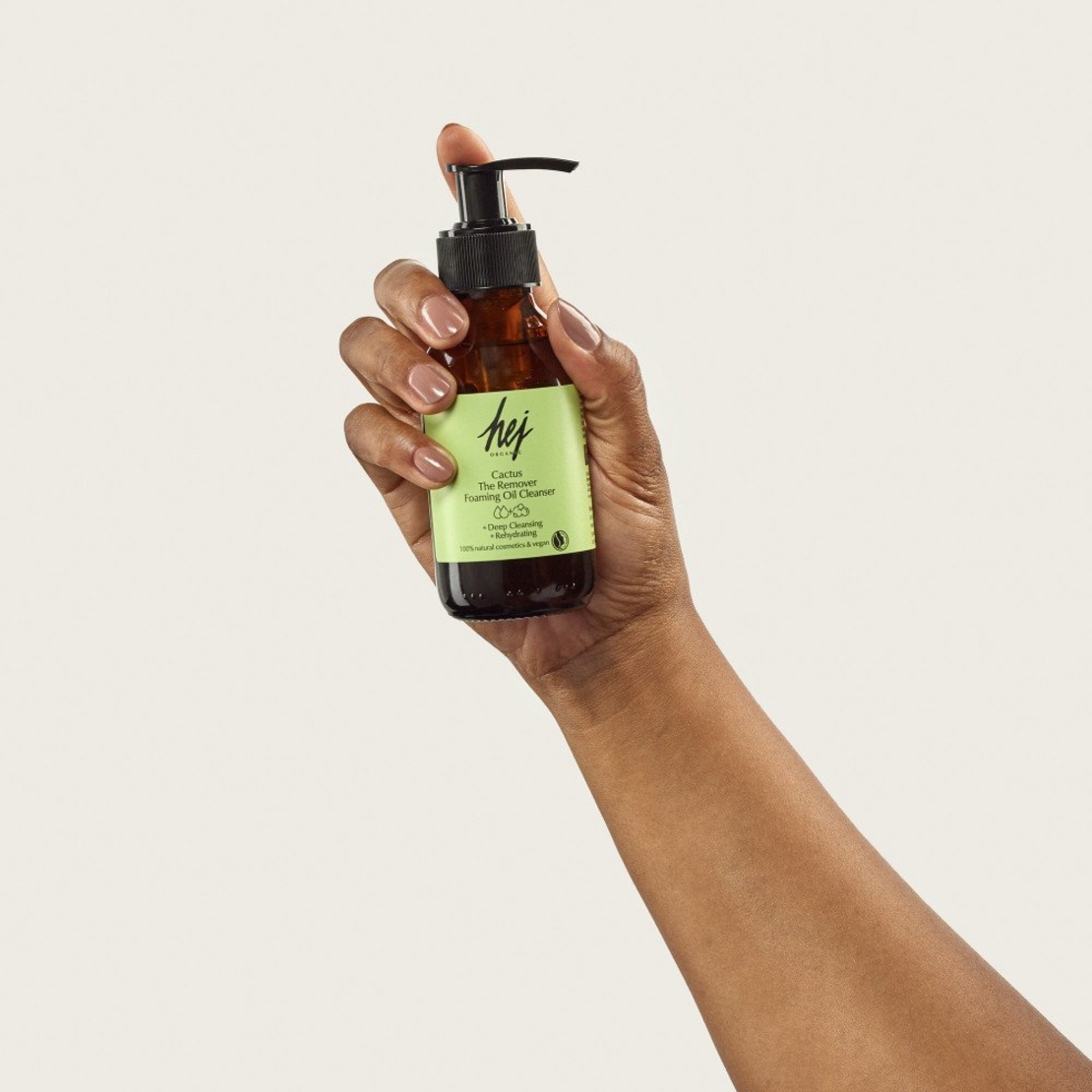 HEJ ORGANIC CACTUS THE REMOVER Ulei demachiant vegan spumant 105ml – curățare delicată și îngrijire BIO