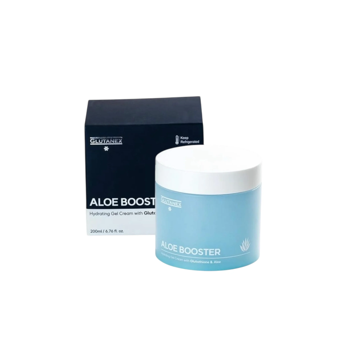 Glutanex Aloe Booster Gel – Gel Hidratant și Calmarea Pielii Sensibile, Regenerare și Revitalizare 200 ml