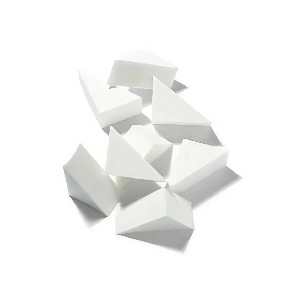 Paris Berlin Eponge Nr. 8 - Set de 10 Bureței triunghiulari pentru fond de ten