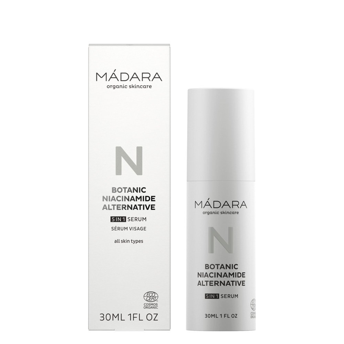 MÁDARA BOTANIC NIACINAMIDE Alternative Ser VEGAN 5-în-1 – 30 ml | Ten Uniform