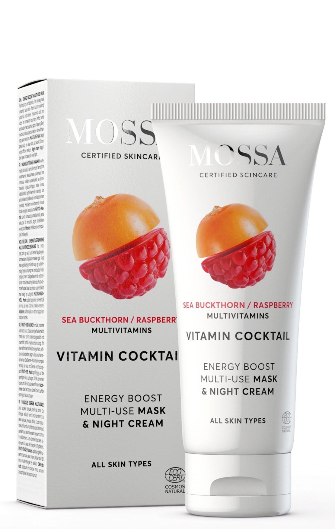 MOSSA Vitamin Cocktail Multi-Use Cremă de Noapte & Mască BIO 50ml – 2 în 1
