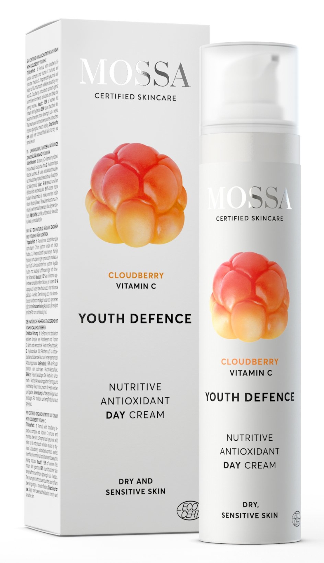 MOSSA Youth Defence Cremă BIO de Zi – Cremă Nutritivă Antioxidantă cu Vitamina C