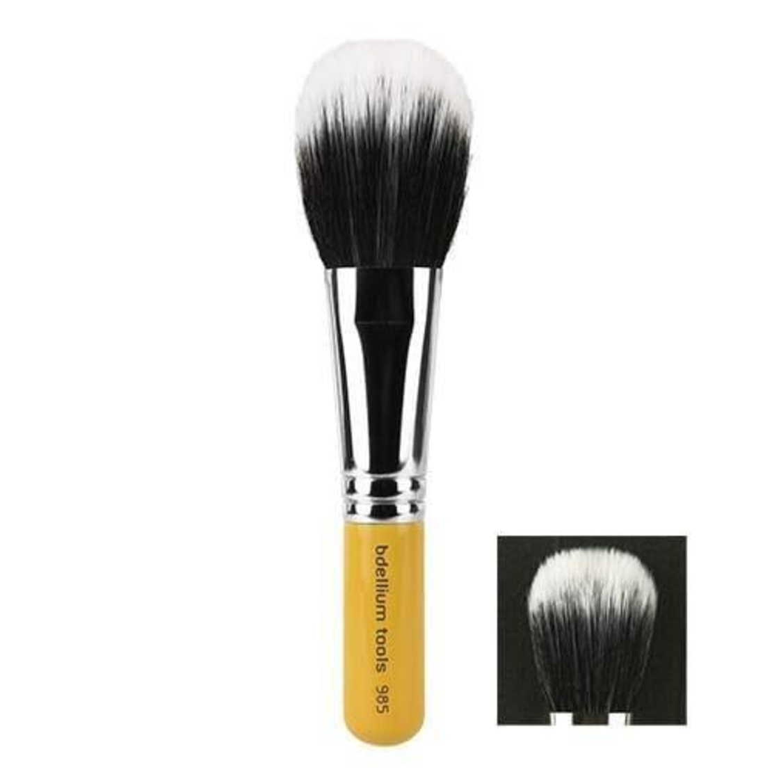 Bdellium Tools Travel  Series Duet Fiber Powder - PENSULĂ PENTRU PUDRĂ, CONTURARE ȘI PRODUSE PUDRATE - 985 T