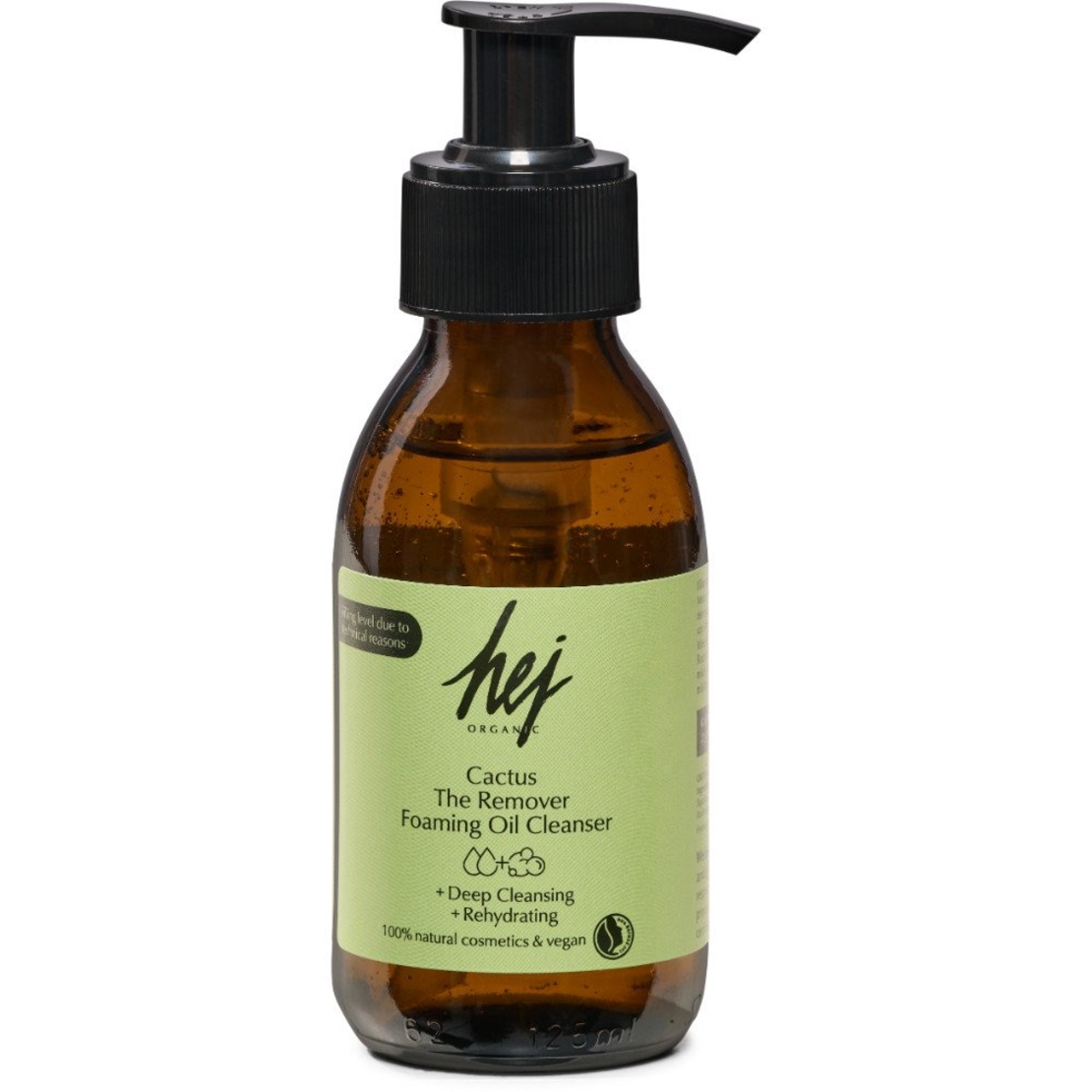 HEJ ORGANIC CACTUS THE REMOVER Ulei demachiant vegan spumant 105ml – curățare delicată și îngrijire BIO