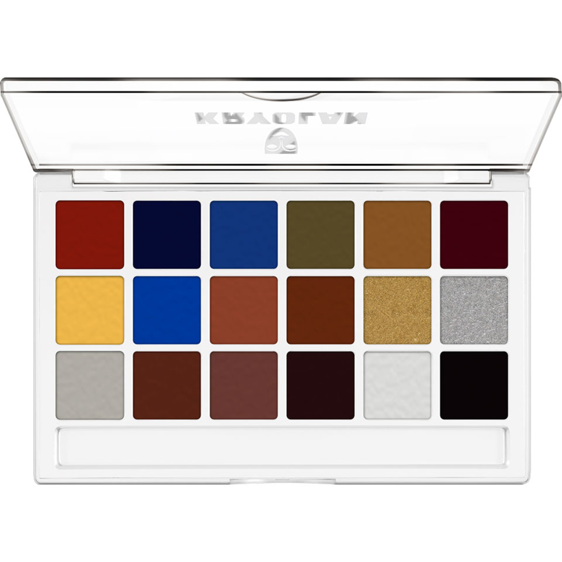 Kryolan Body Illustration Make-up Color Set - Paletă pe bază de alcool cu 18 culori