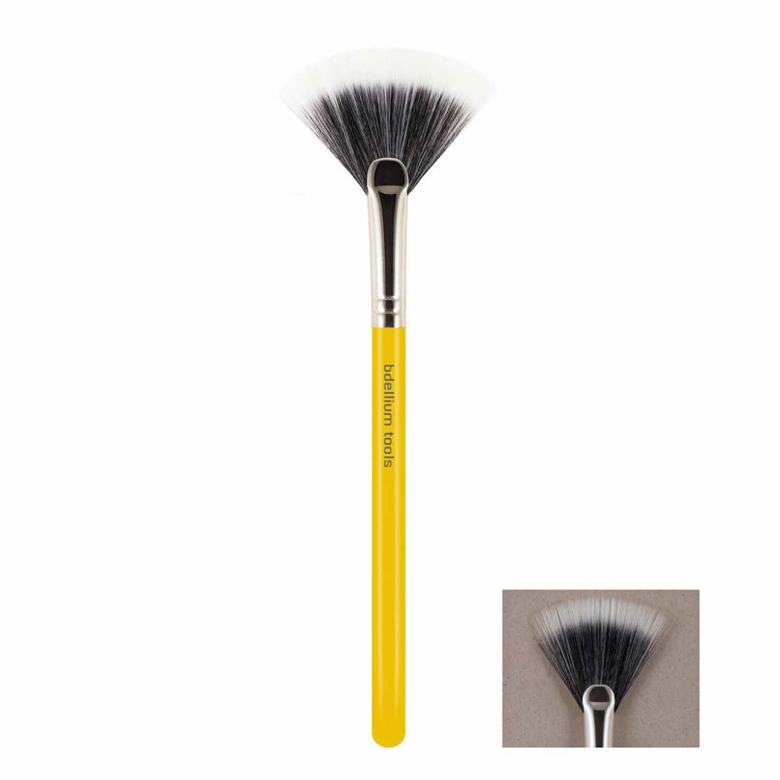 Bdellium Tools  Studio Series- Duo Fiber Fan - PENSULĂ EVANTAI PENTRU PUDRĂ - 925 S