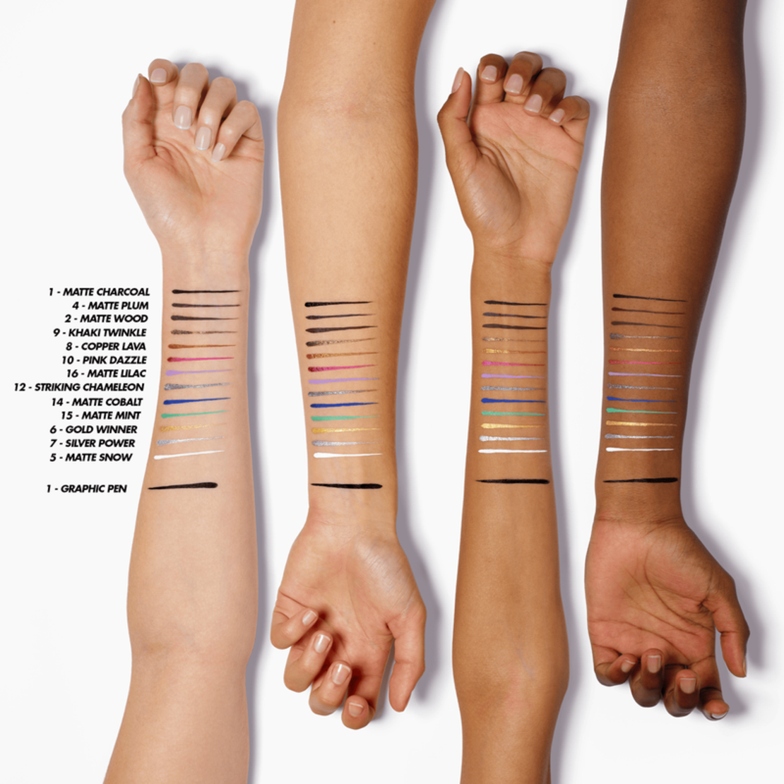 MAKEUP FOR EVER AQUA RESIST COLOR INK EYELINER- TUȘ DE OCHI REZISTENT LA APĂ