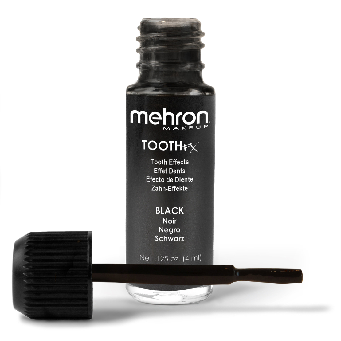 MEHRON Tooth FX Black 4 ml – Vopsea Neagră pentru Dinți, Machiaj SFX și Halloween