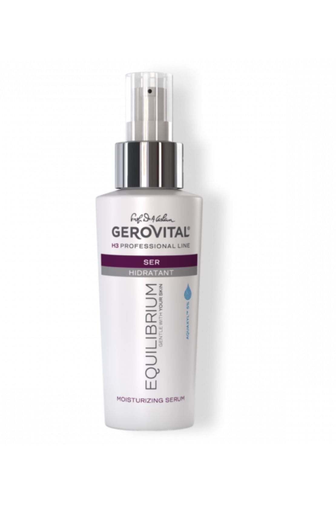Gerovital H3 Equilibrium - Ser Hidratant Intens pentru Toate Tipurile de Ten cu Aquaxyl™ 5% 100 ml